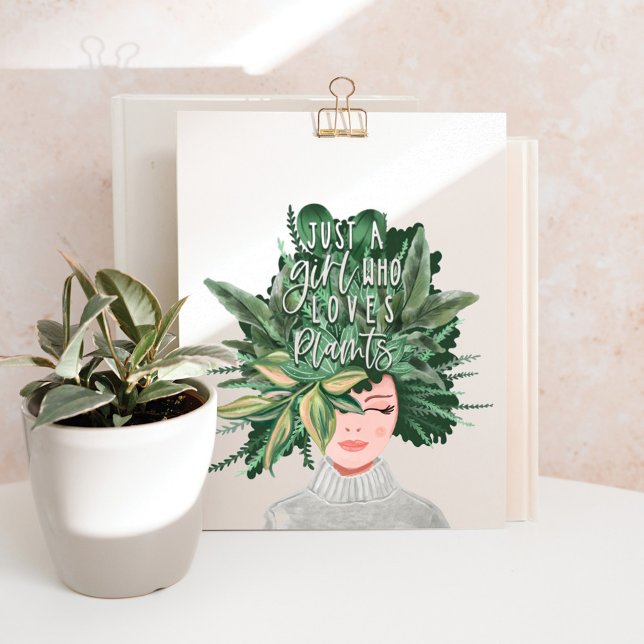 Póster Solo un Chica que ama las plantas | Dama de planta (Subido por el creador)