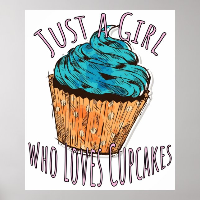 Póster Solo un Chica que ama los pasteles (Frente)