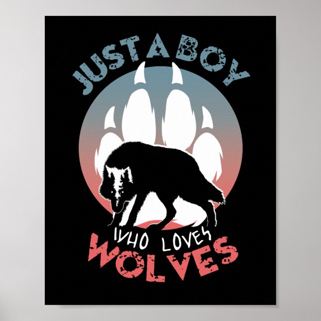 Póster Solo un chico que ama a los lobos (Frente)