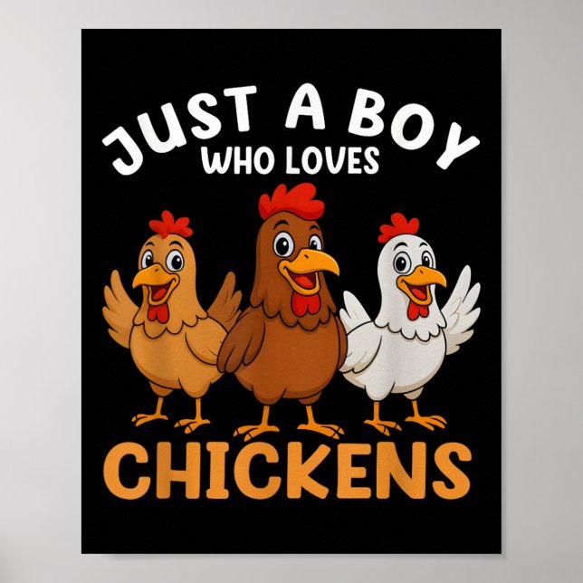 Póster Solo un chico que ama a los niños de pollo (Frente)
