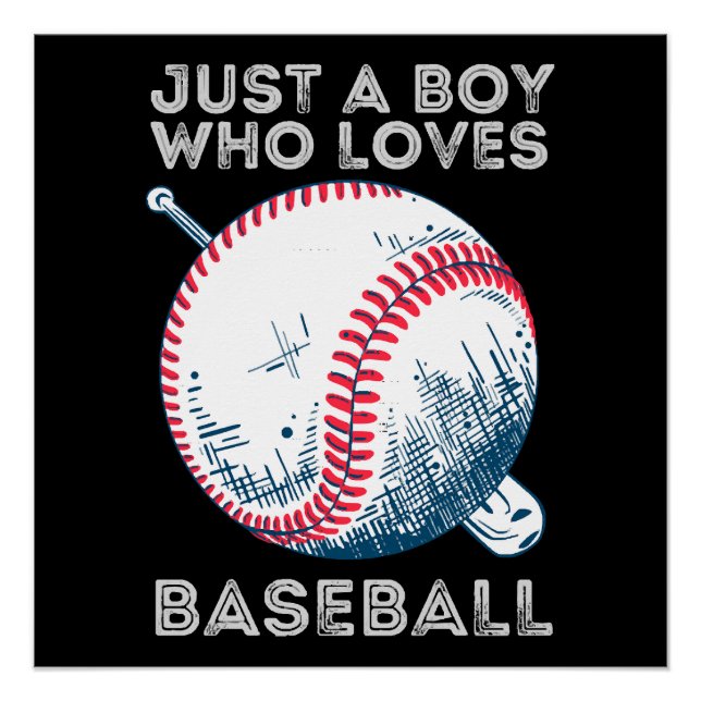 Póster Solo un chico que ama el béisbol (Anverso)