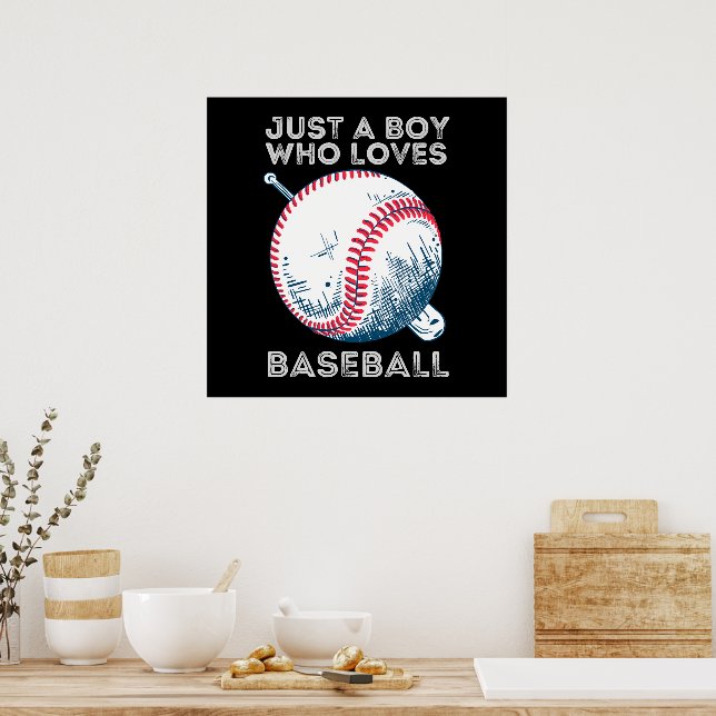Póster Solo un chico que ama el béisbol (Cocina)