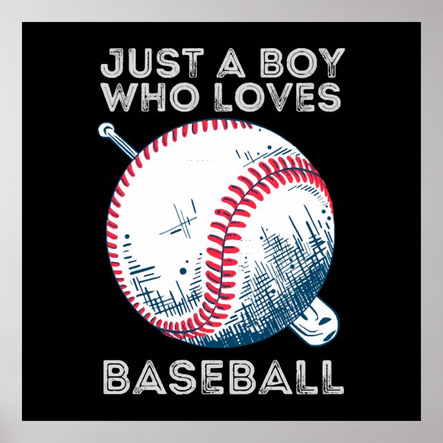 Póster Solo un chico que ama el béisbol (Frente)