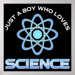 Póster Solo un chico que ama la ciencia