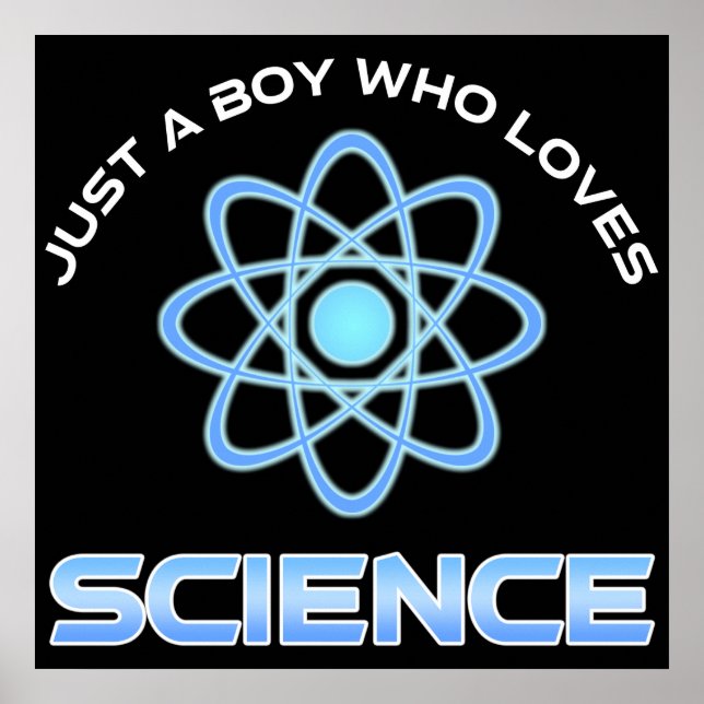 Póster Solo un chico que ama la ciencia (Frente)