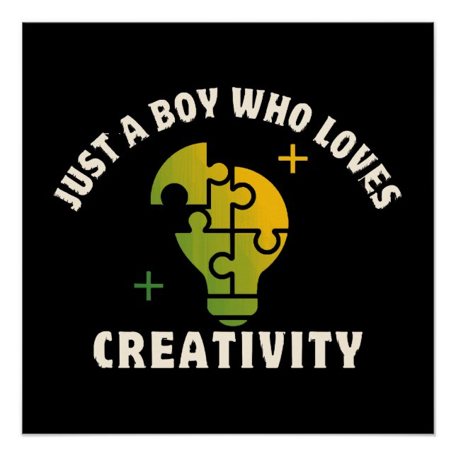 Póster solo un chico que ama la creatividad (Anverso)