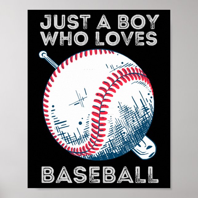 Póster Solo un chico que ama la pelota de béisbol de los  (Frente)