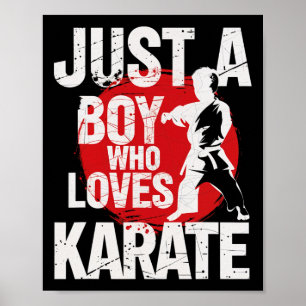 Póster Solo un chico que ama las artes marciales de Karat