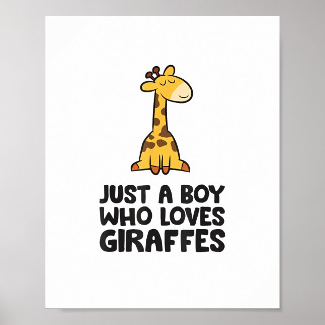 Póster Solo un chico que ama las jirafas  (Frente)
