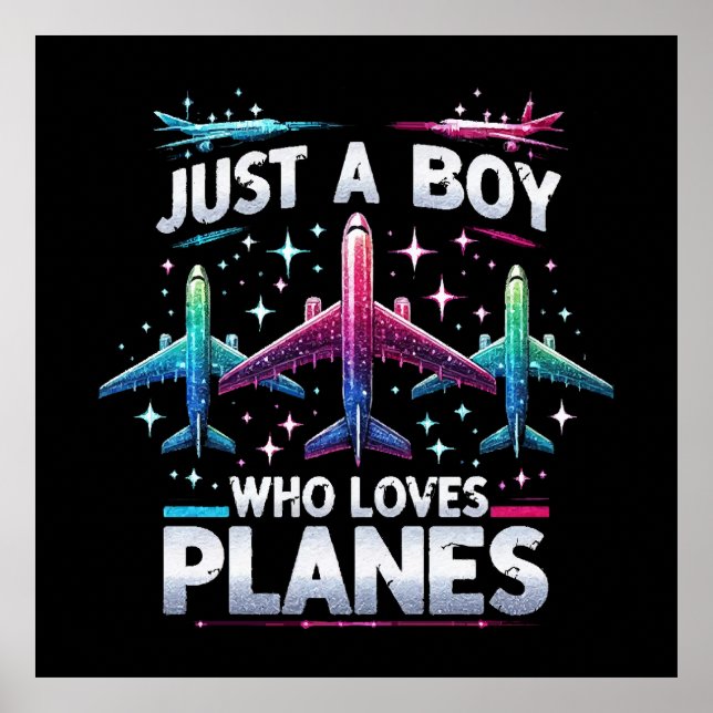 Póster Solo un chico que ama los aviones (Frente)