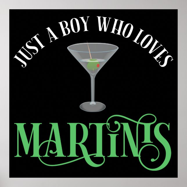 Póster Solo un chico que ama los Martinis (Frente)