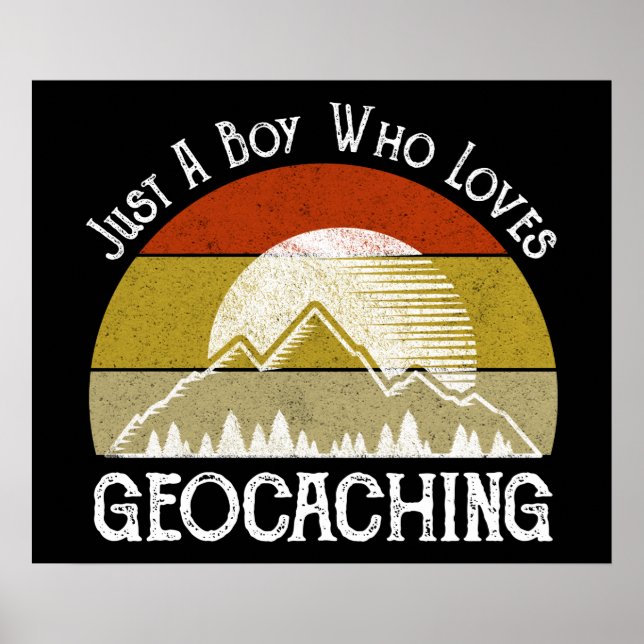 Póster Solo Un Niño Que Ama La Geocalización (Frente)