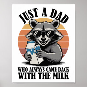 Póster Solo Un Papá Que Siempre Regresó Con Raccoon De Le