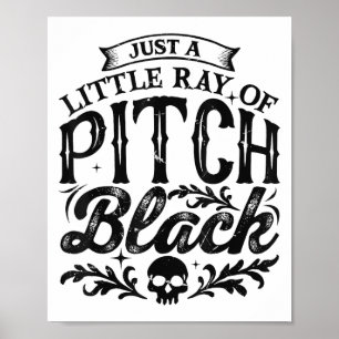 Póster Sólo Un Rayo De Pitch Black Spooky Season Hal