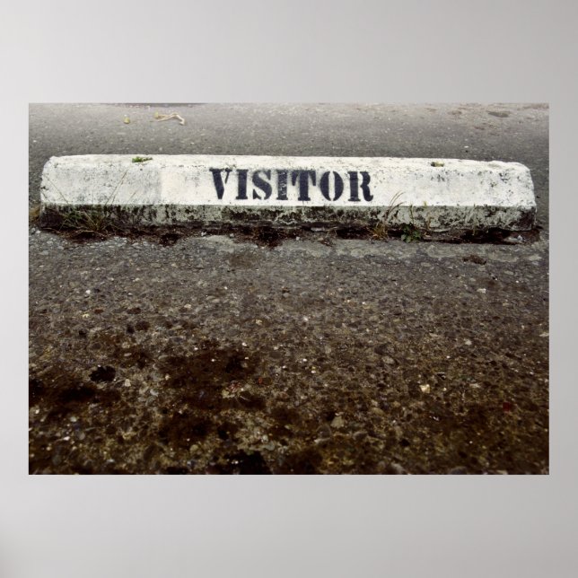 Póster Sólo un visitante (Frente)