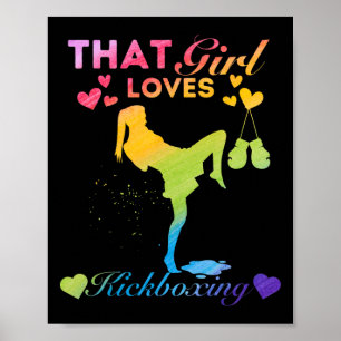 Póster Solo una chica a la que le encanta el kickboxing