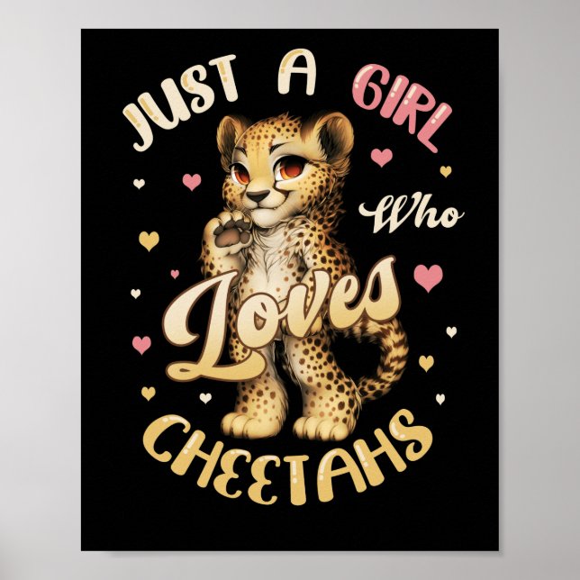 Póster Sólo una Chica que ama a las mujeres gueparitas (Frente)
