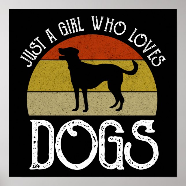 Póster Sólo una chica que ama a los perros (Frente)