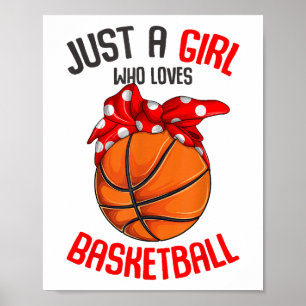 Póster Solo una chica que ama Basketball Girl