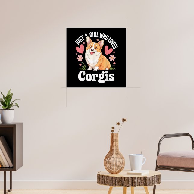 Póster Solo una chica que ama Corgis (Salón 3)