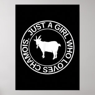 Póster Solo Una Chica Que Ama El Regalo Chamois Para La C