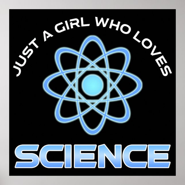 Póster Solo una chica que ama la ciencia (Frente)