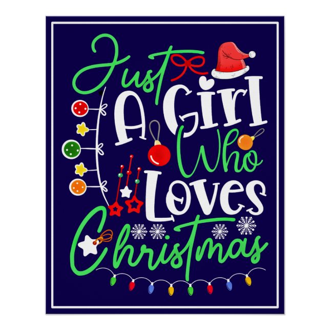 Póster Sólo Una Chica Que Ama La Navidad (Anverso)