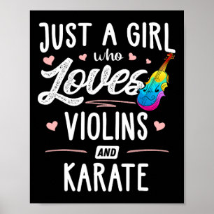 Póster Sólo Una Chica Que Ama Las Violinas Y El Regalo De