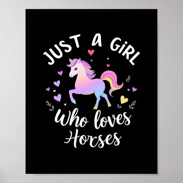 Póster Sólo una chica que ama los caballos (Frente)
