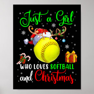 Póster Solo Una Chica Que Ama Softll Y El Santa De Navida