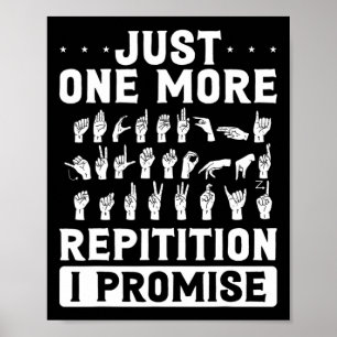 Póster Solo una repetición más lo prometo diseño para sor