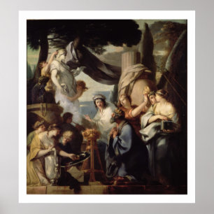 Póster Solomon making a sacrifice to the idols