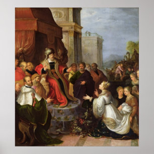 Póster Solomon y la reina de Sheba