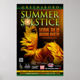 Póster Solsticio de verano de Greensboro 2019