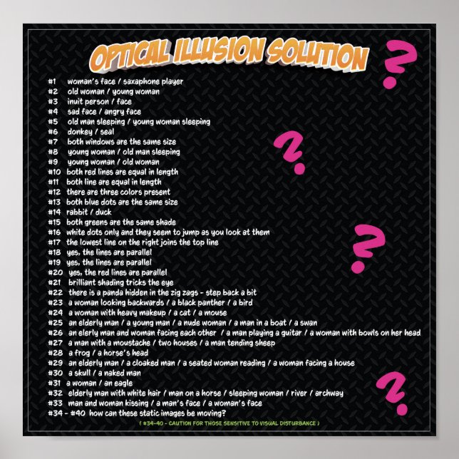 PÓSTER SOLUCIÓN DE ILUSIÓN ÓPTICA (Frente)