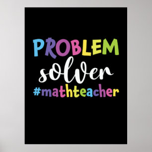 Póster Solución de problemas del profesor de matemáticas