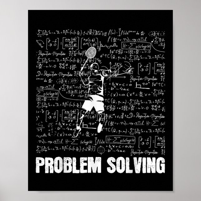 Póster Solución Deporte Jugadores Resolución Problemas Bá (Frente)