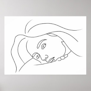 Póster Somber Fem Face