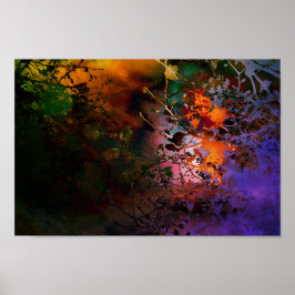 Póster sombra de las flores