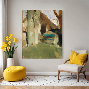Póster Sombra en la pared, Helene Schjerfbeck