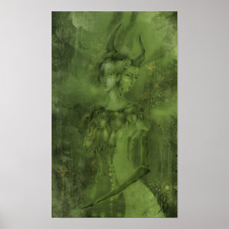 Póster Sombra verde
