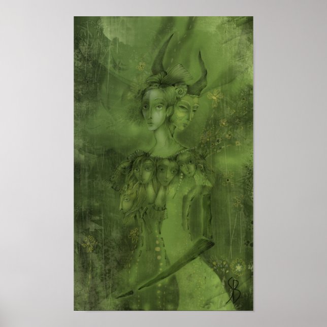 Póster Sombra verde (Frente)