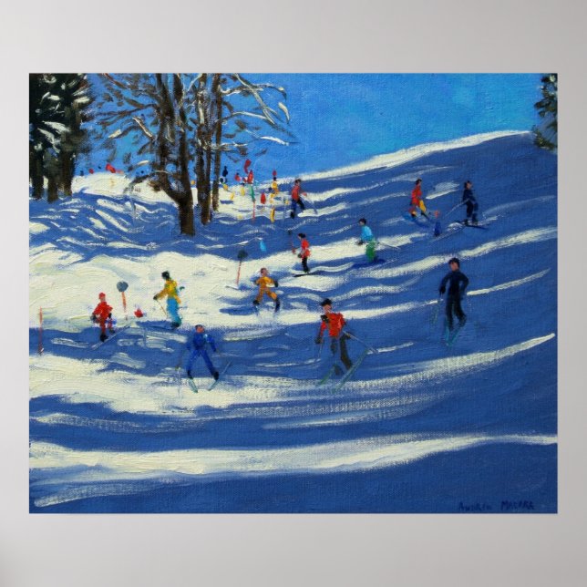 Póster Sombras azules Morzine (Frente)
