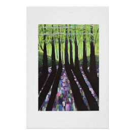 Póster Sombras de bosque