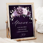 Póster Sombras de la ducha marrón violeta de la ducha Mim<br><div class="desc">El elegante y moderno cartel de mimosa bar floral de mediados de verano presenta un ramo de rosas de acuarela en tonos de ciruela morada, rosa polvoriento, rosa polvoriento, malva, salvia con hojas botánicas verdes y eucalipto. Encontrará más diseños y variaciones de mi tienda "blissweddingpaperie". Y no dudes en ponerte...</div>