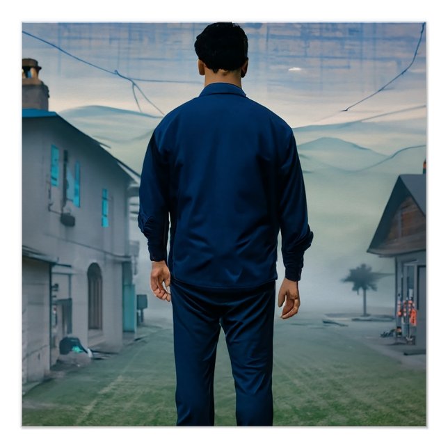 Póster Sombras de la red (Anverso)