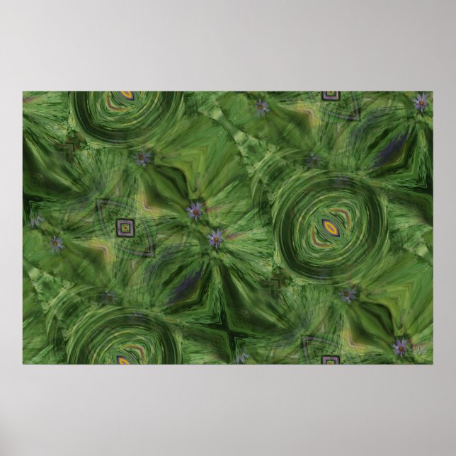 Póster Sombras de Poster verde~Imprimir (Frente)