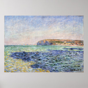 Póster Sombras en el mar, los acantilados de Claude Monet
