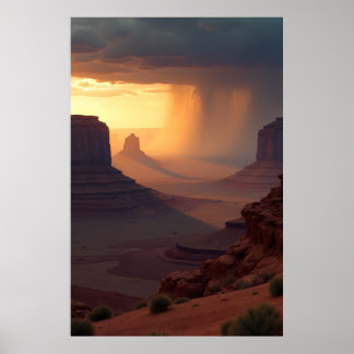 Póster Sombras largas, lluvia distante
