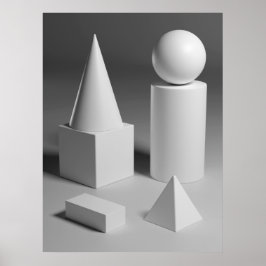 Póster Sombreado de formas geométricas